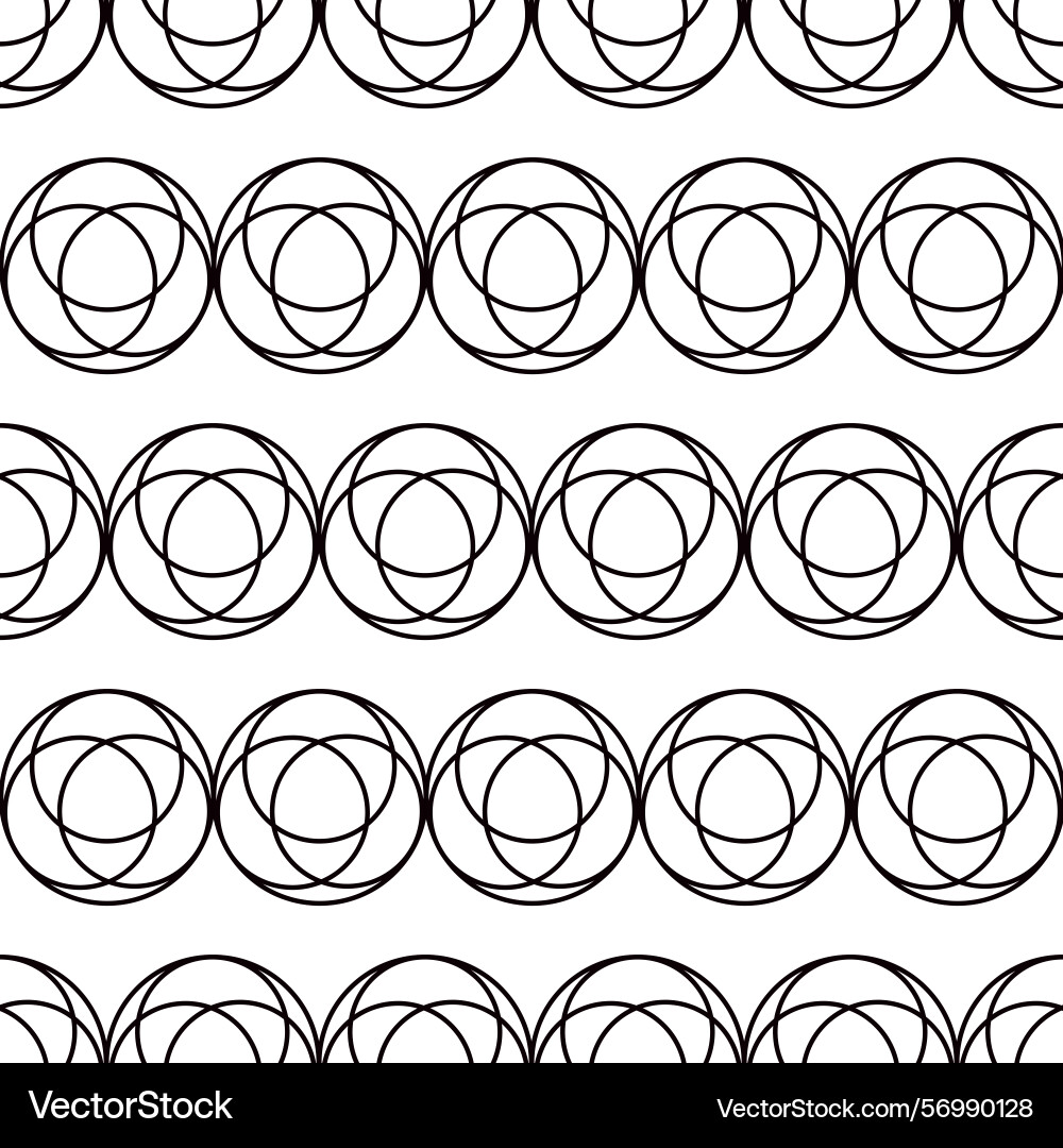 Abstract multiple outline circle form lined vector image