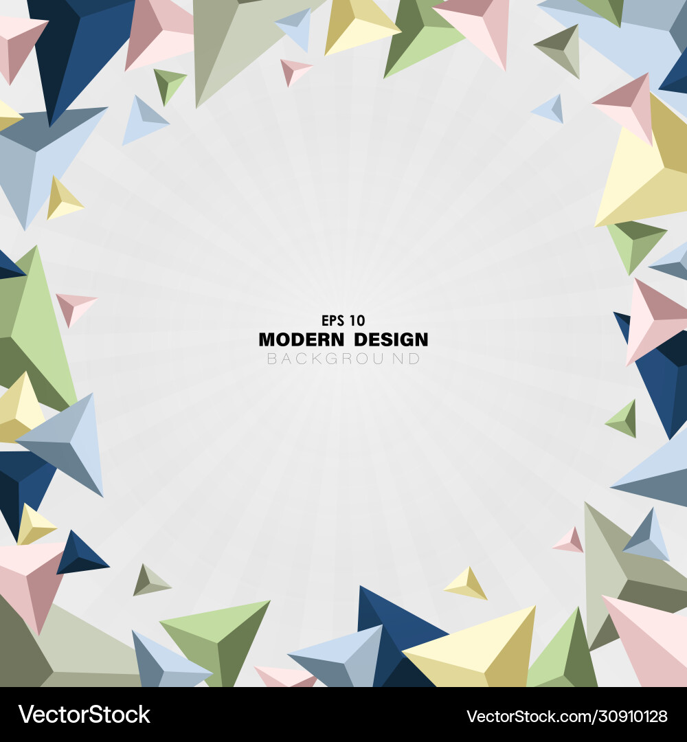 Abstract polygonal triangle shape pattern design Abstract polygonal triangle shape pattern design Vector Image