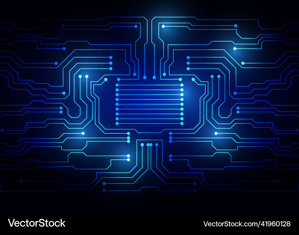 Circuit technology background with hi-tech Circuit technology background with hi-tech vector image