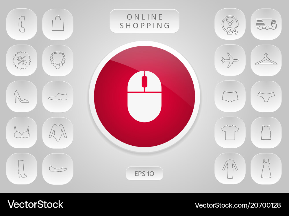Computer mouse icon Computer mouse icon vector image