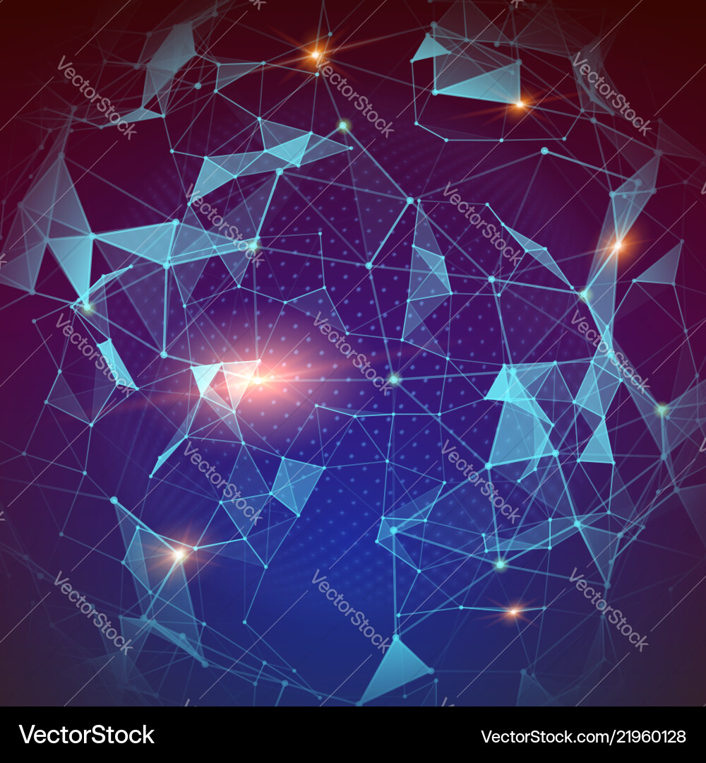 Global Network Abstract vector image