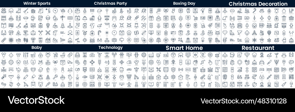 Linear style icons pack in this bundle include Linear style icons pack in this bundle include vector image