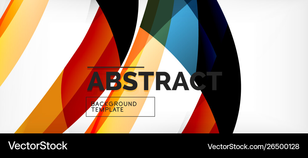 Linear wave web template Linear wave web template vector image