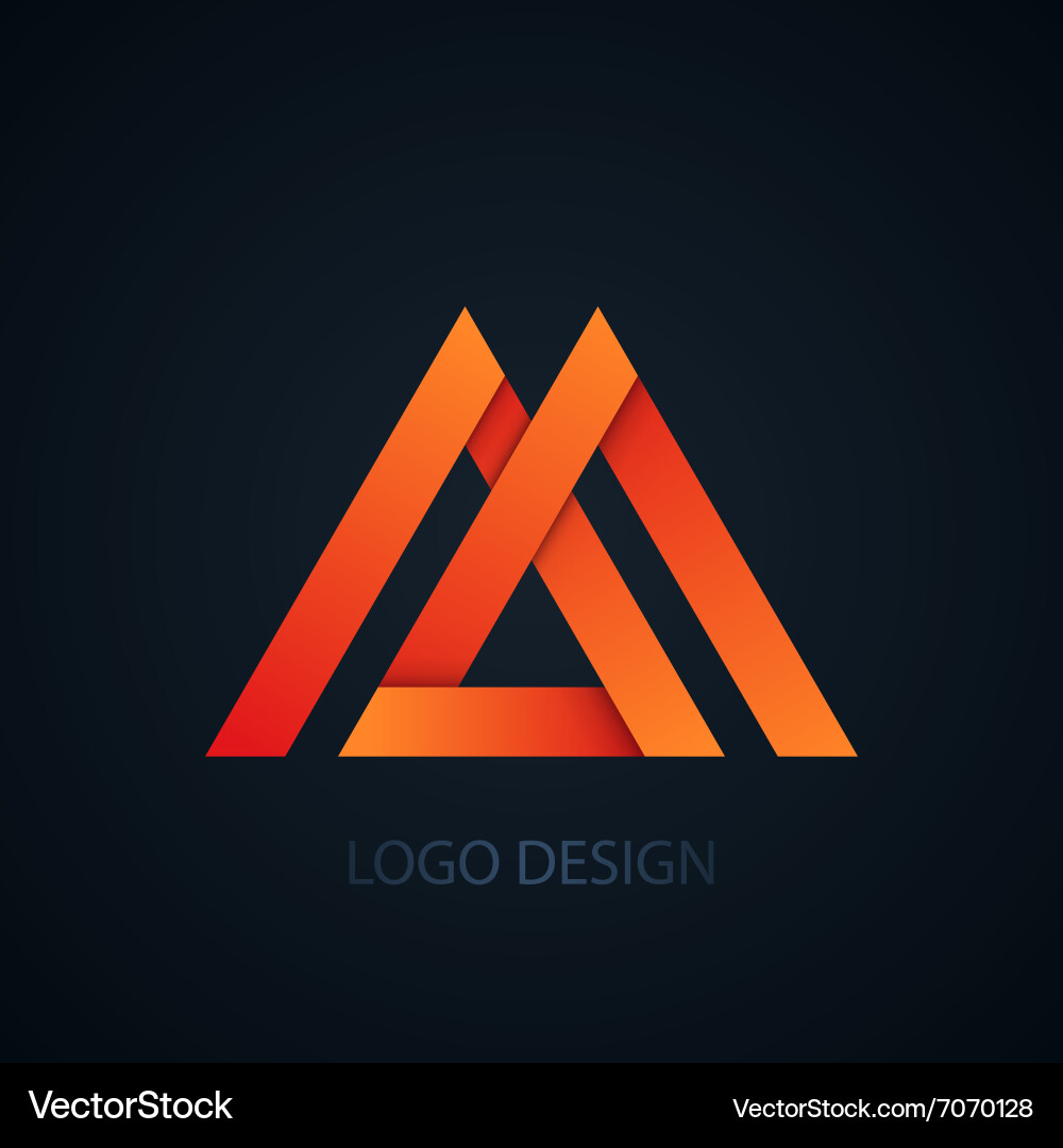 Logo letter m Royalty Free Vector Image - VectorStock