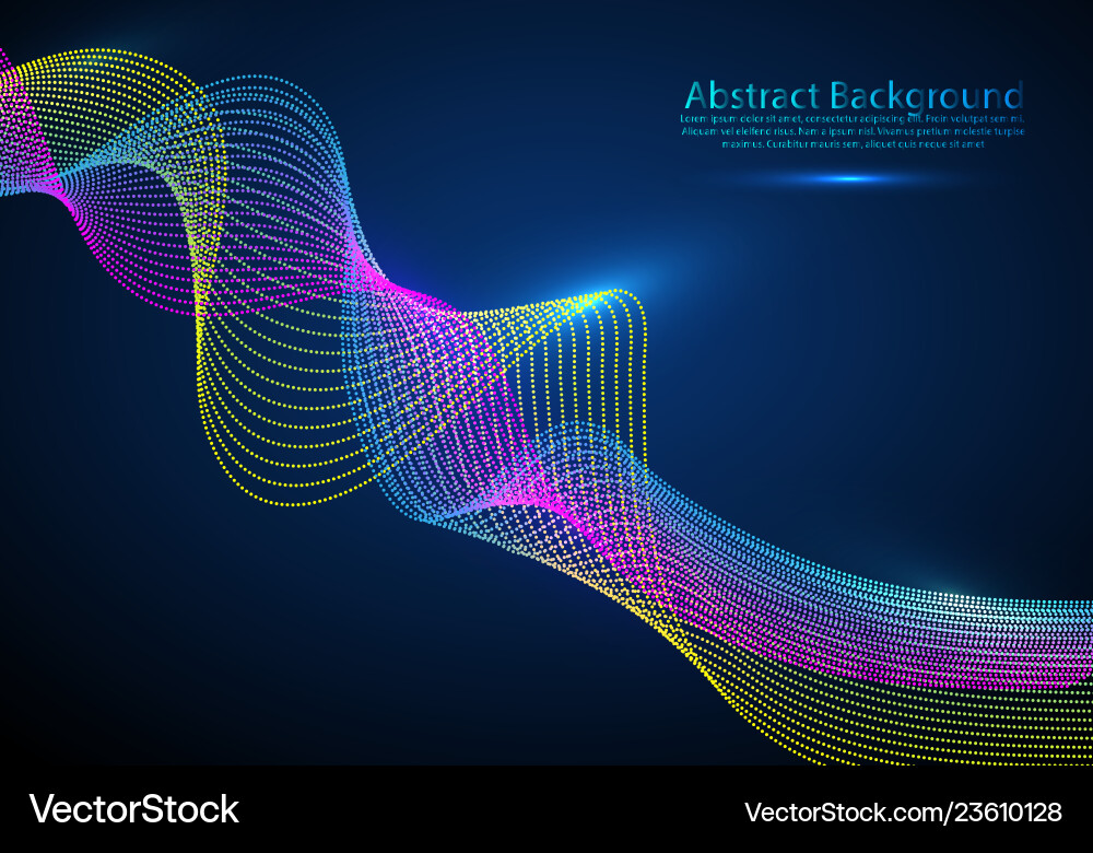Particle flow abstract background sound wave data Particle flow abstract background sound wave data Vector Image