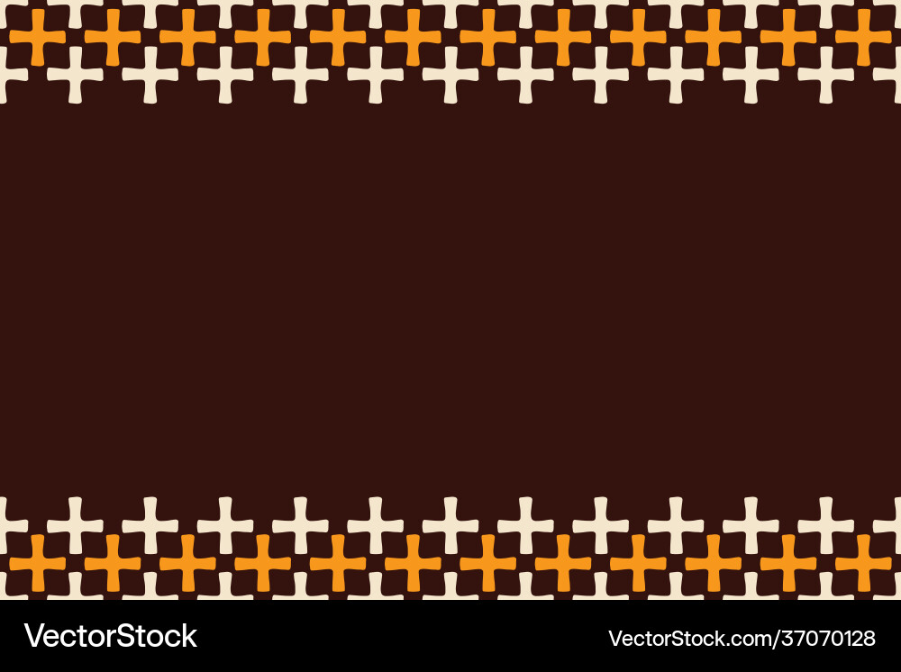 Seamless horizontal border pattern with hand Vector Image