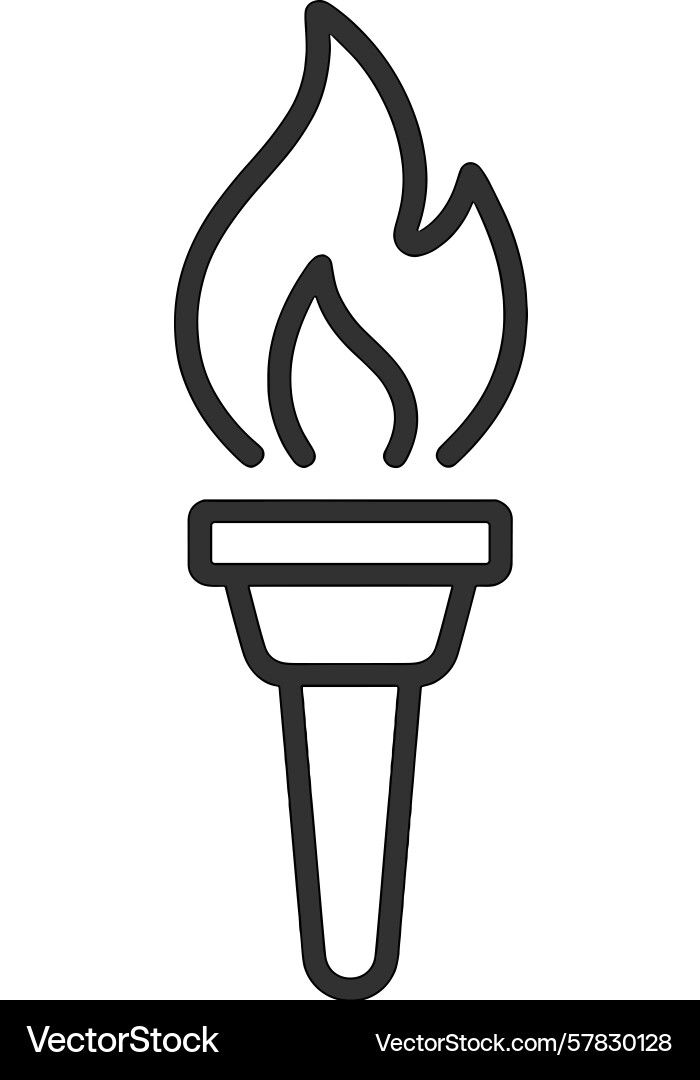 Symbol of unity and hope represented by a flame Symbol of unity and hope represented by a flame Vector Image