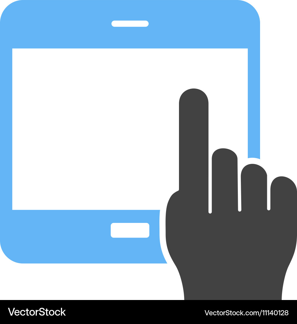 Using touch device vector image