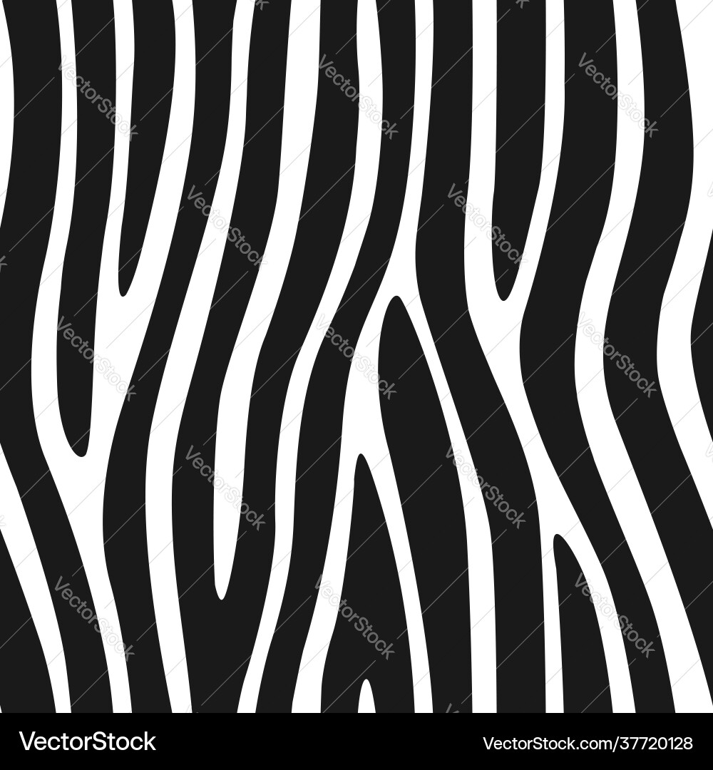 Zebra Print Seamless Pattern vector image