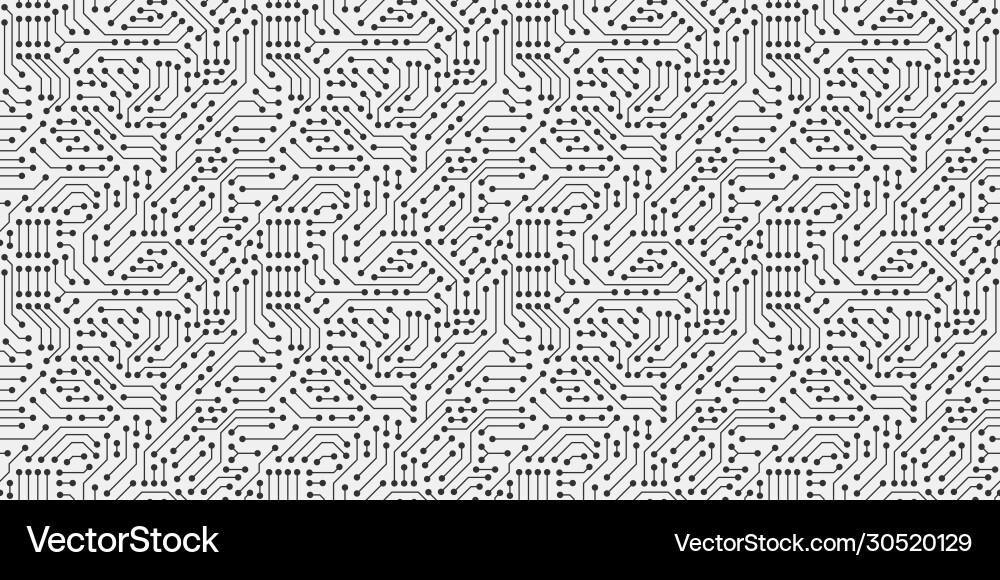 Abstract Circuit Board Pattern vector image