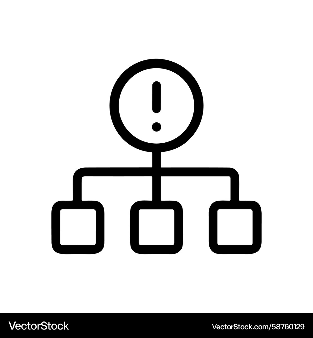 Alert Icon - Circle with Exclamation Vector Image