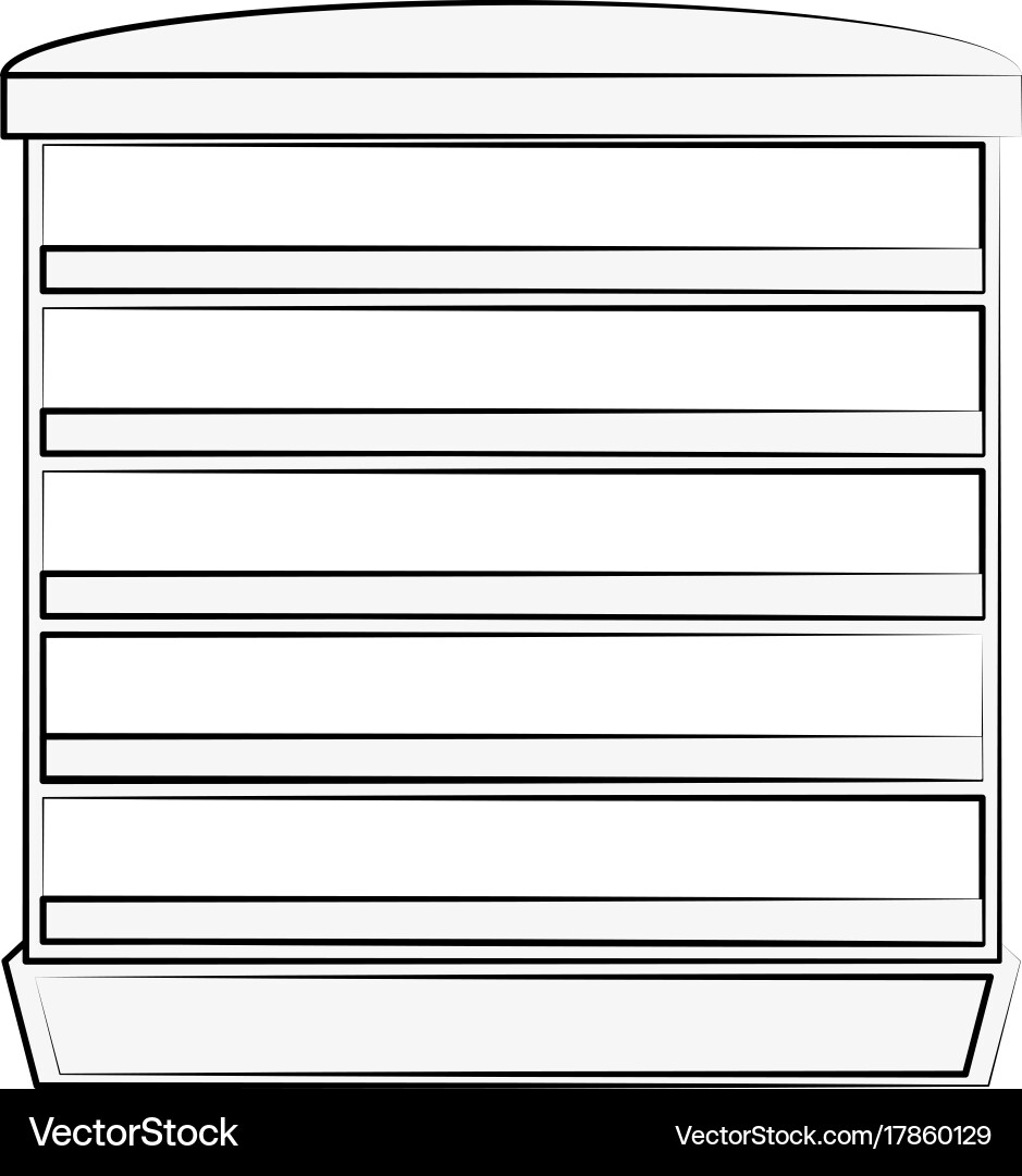 Bakery empty stand Vector Image