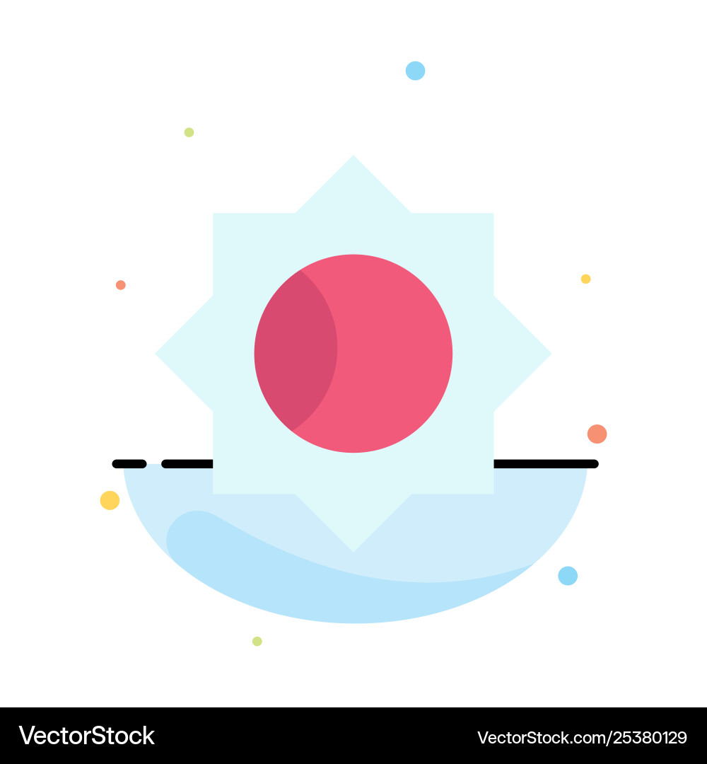 Basic setting ui abstract flat color icon template Basic setting ui abstract flat color icon template vector image