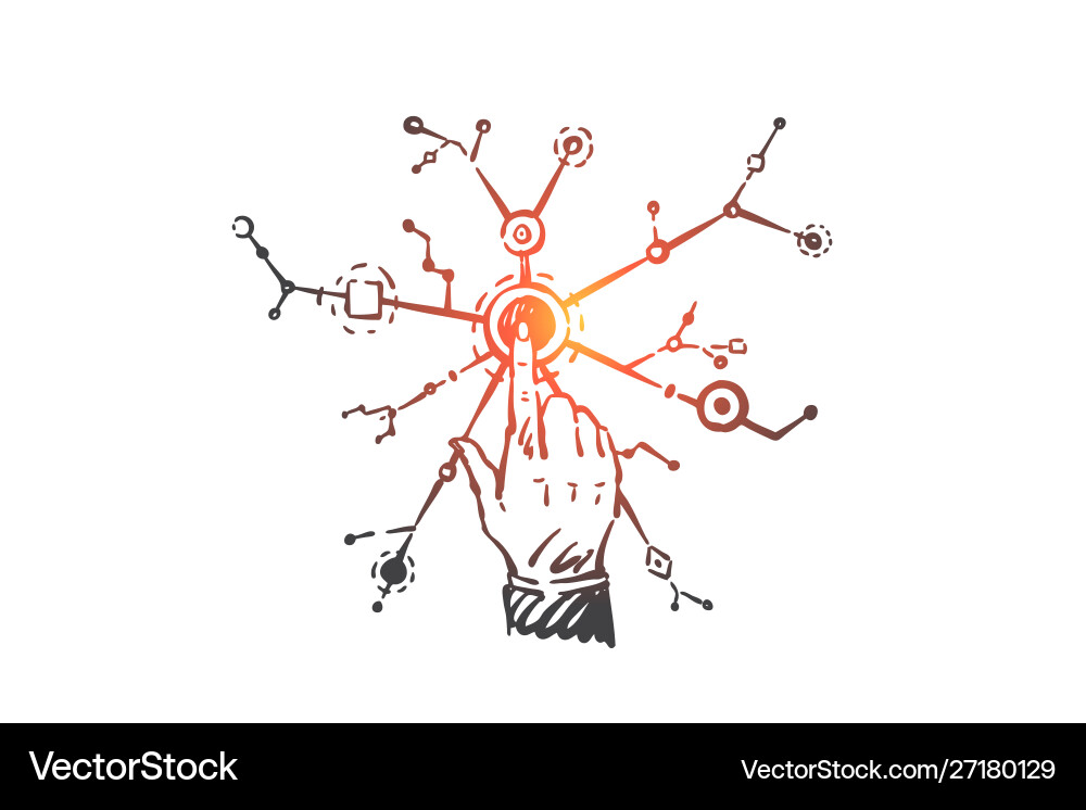 Branching Network Concept vector image