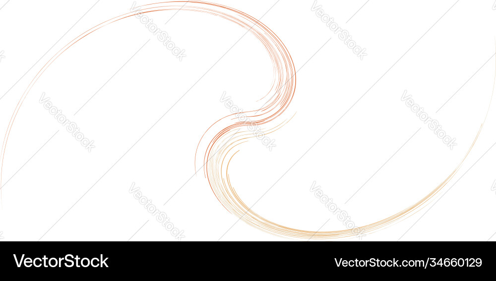 Curve rotated volute helix shape colorful spiral Curve rotated volute helix shape colorful spiral vector image