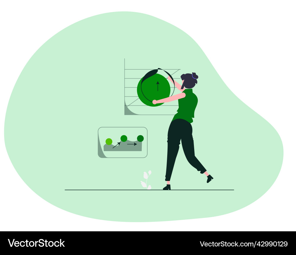 Design data flat vector image