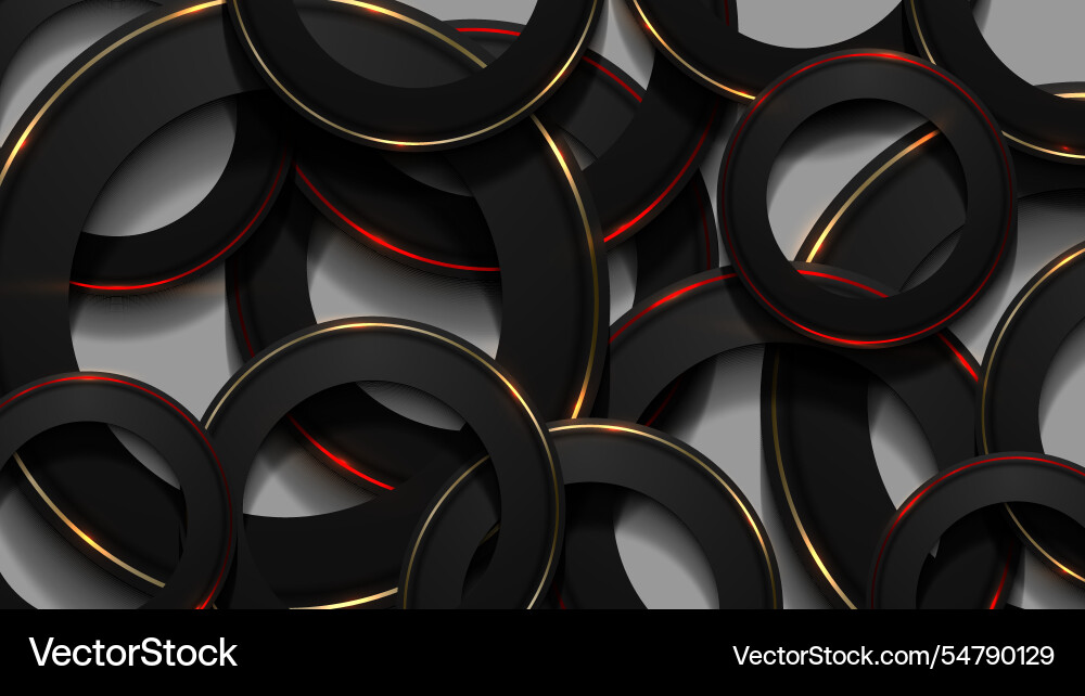 Geometric 3d circles overlay repeat pattern Geometric 3d circles overlay repeat pattern Vector Image