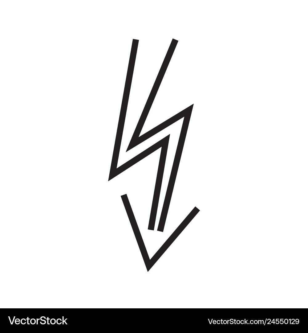 Lightning icon Lightning icon vector image