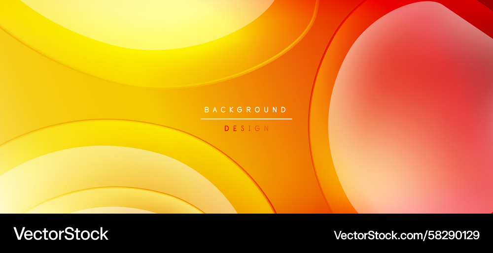 Overlapping Circles Abstract Background Vector Image