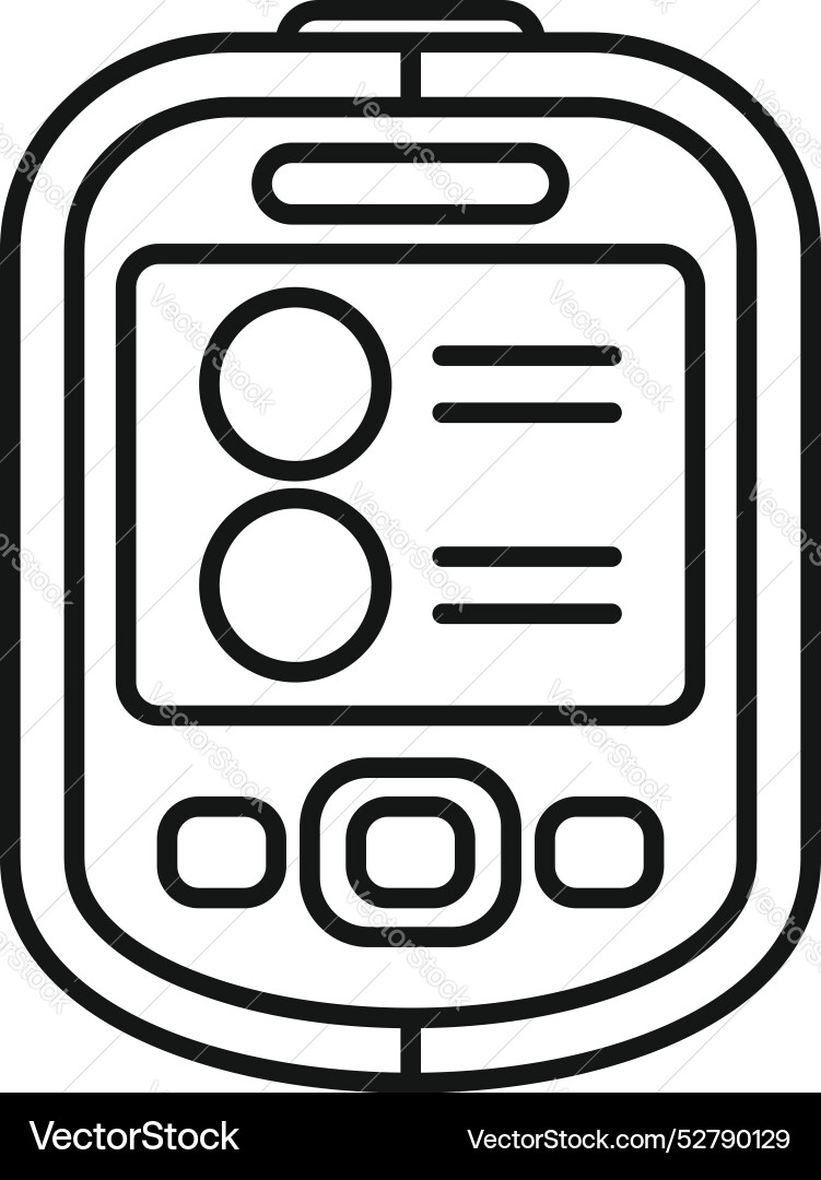 Personal digital assistant showing menu interface Personal digital assistant showing menu interface vector image