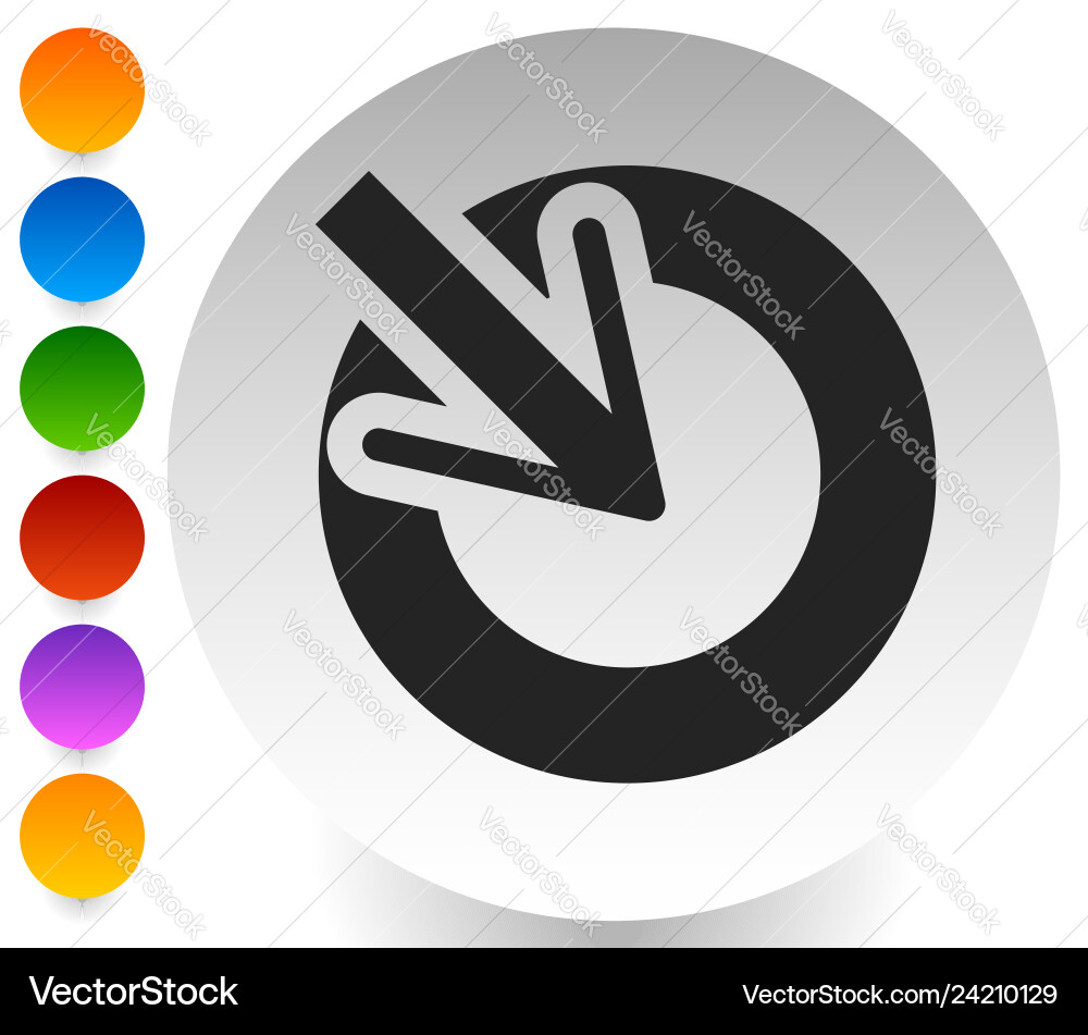 Position accuracy alignment concept icon cursor Position accuracy alignment concept icon cursor vector image