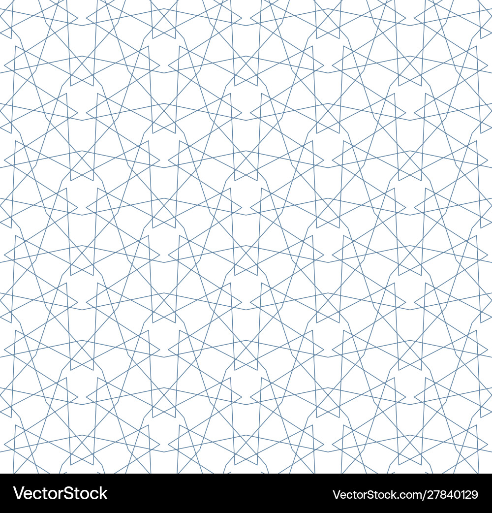 Seamless linear pattern in blue color vector image