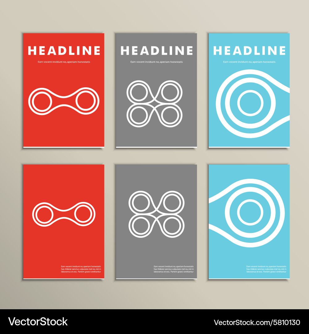 Abstract circle icon molecule color design Vector Image