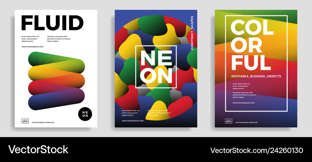 Abstract design templates with 3d flow shapes Abstract design templates with 3d flow shapes vector image