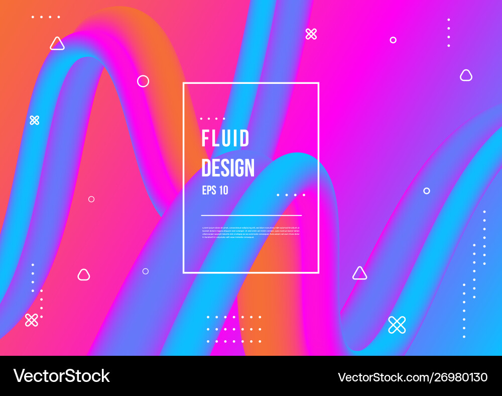 Abstract fluid color pattern with modern Abstract fluid color pattern with modern vector image