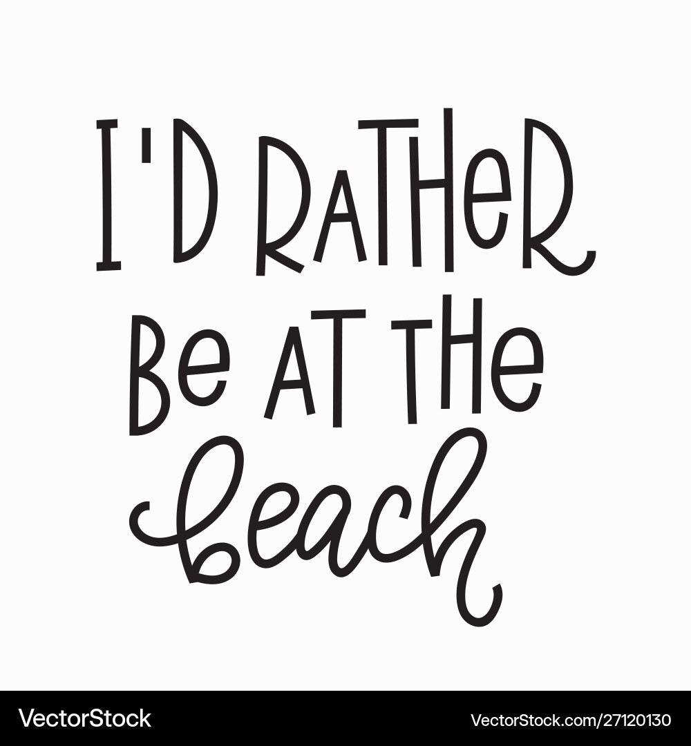 Beach Vibes Quote T-Shirt Vector Image