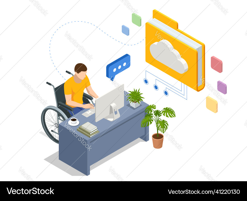 Cloud Technology & Networking vector image