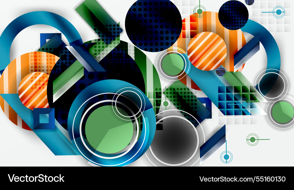 Dynamic complex geometric abstract background Dynamic complex geometric abstract background Vector Image