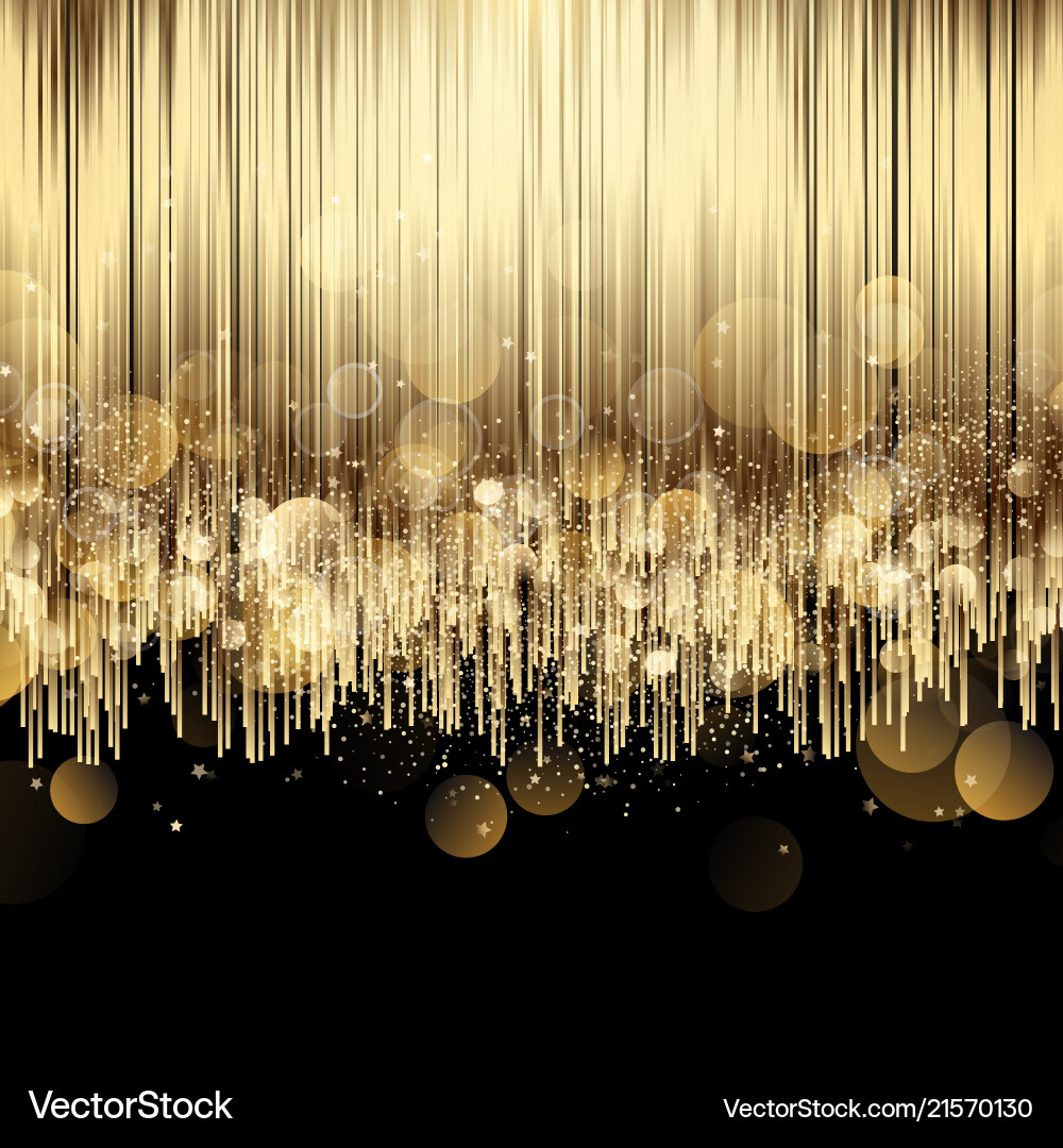 Luxury Gold Bokeh Abstract Background Vector Image