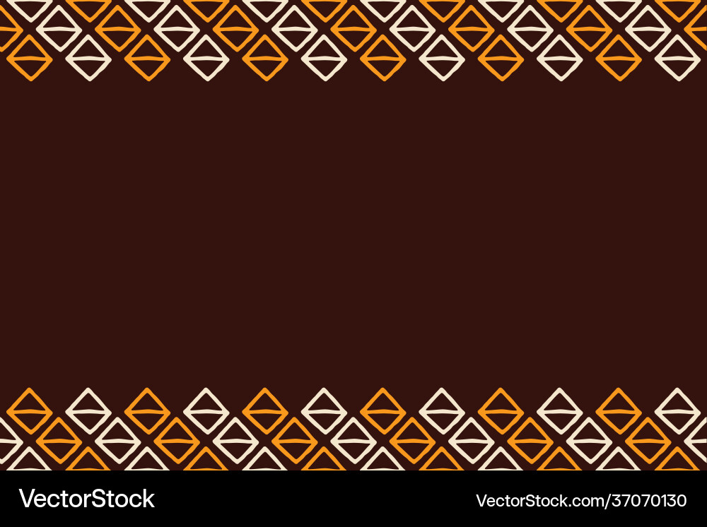 Seamless horizontal border pattern with hand Vector Image