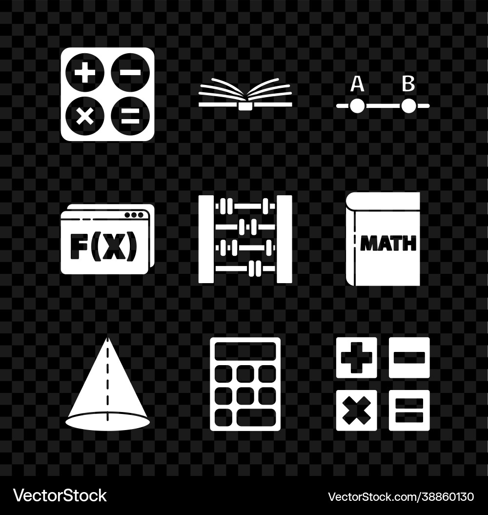 Set calculator open book graph schedule chart Set calculator open book graph schedule chart vector image