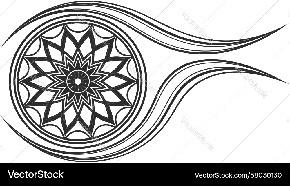 Wavy Linear Flow Geometric Pattern Vector Image