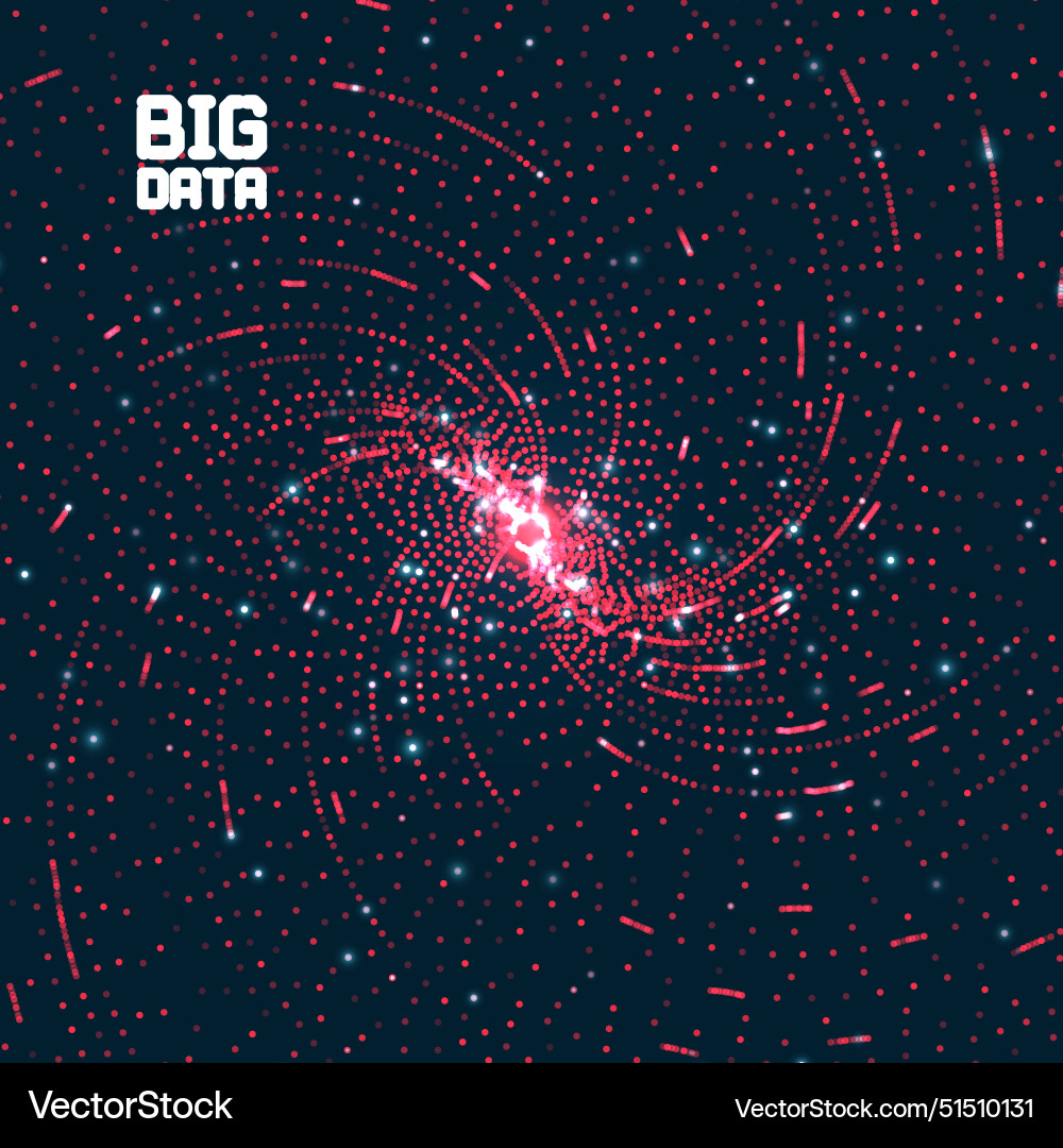 Abstract big data visualization Abstract big data visualization vector image