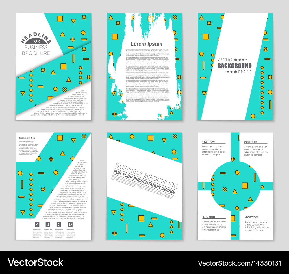 Abstract layout background set for art vector image