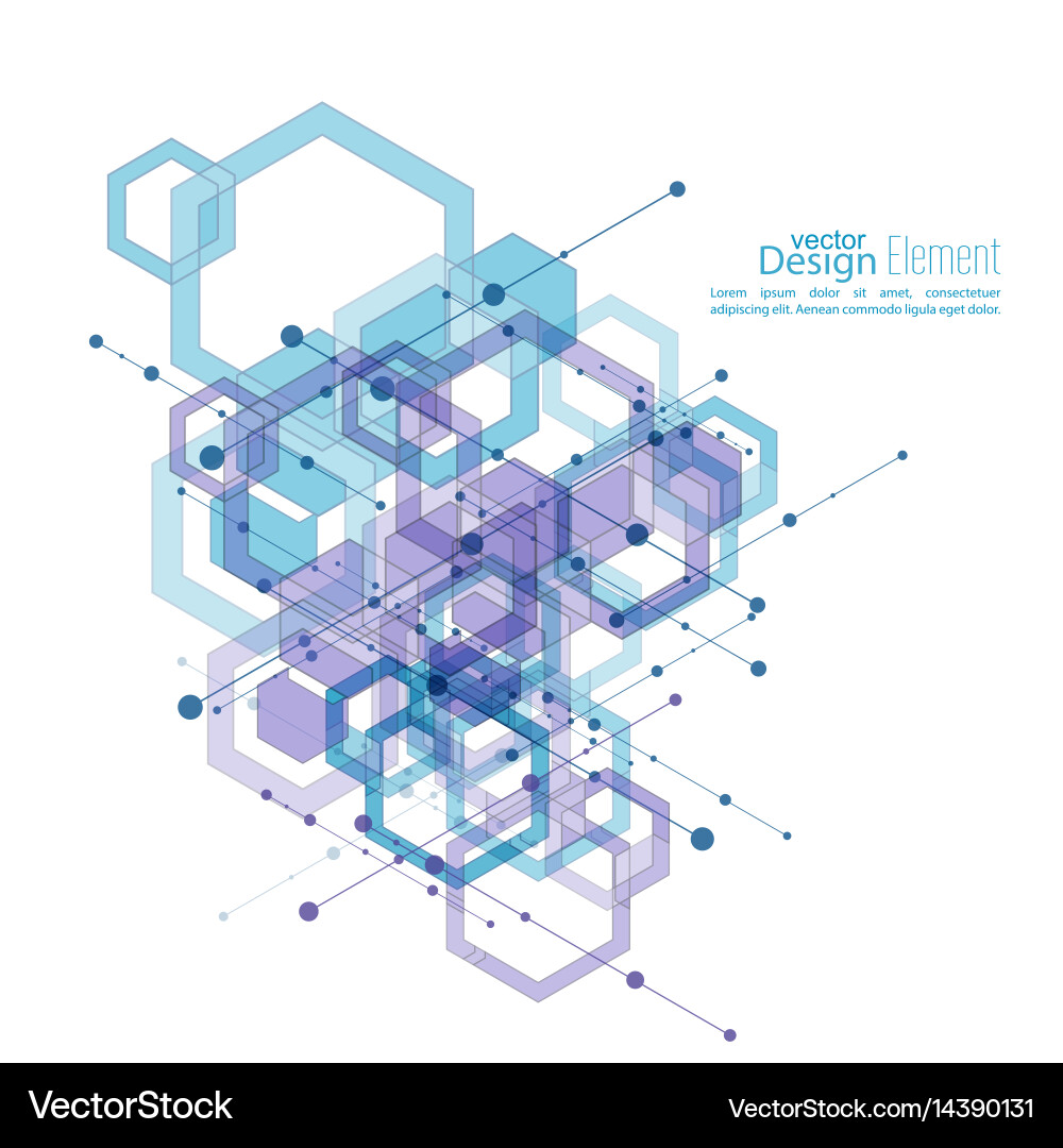 Abstract Particle Network vector image