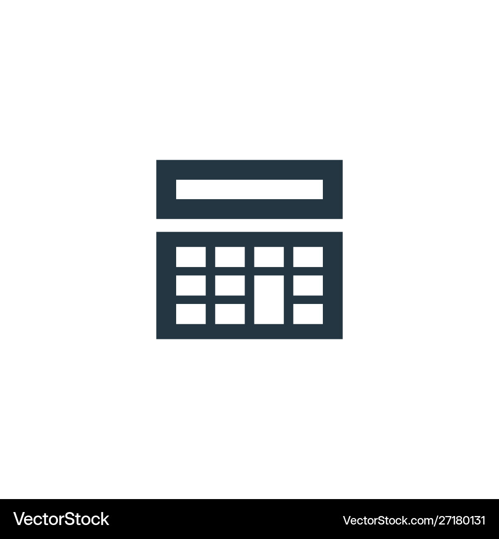 Calculator icon simple element Vector Image