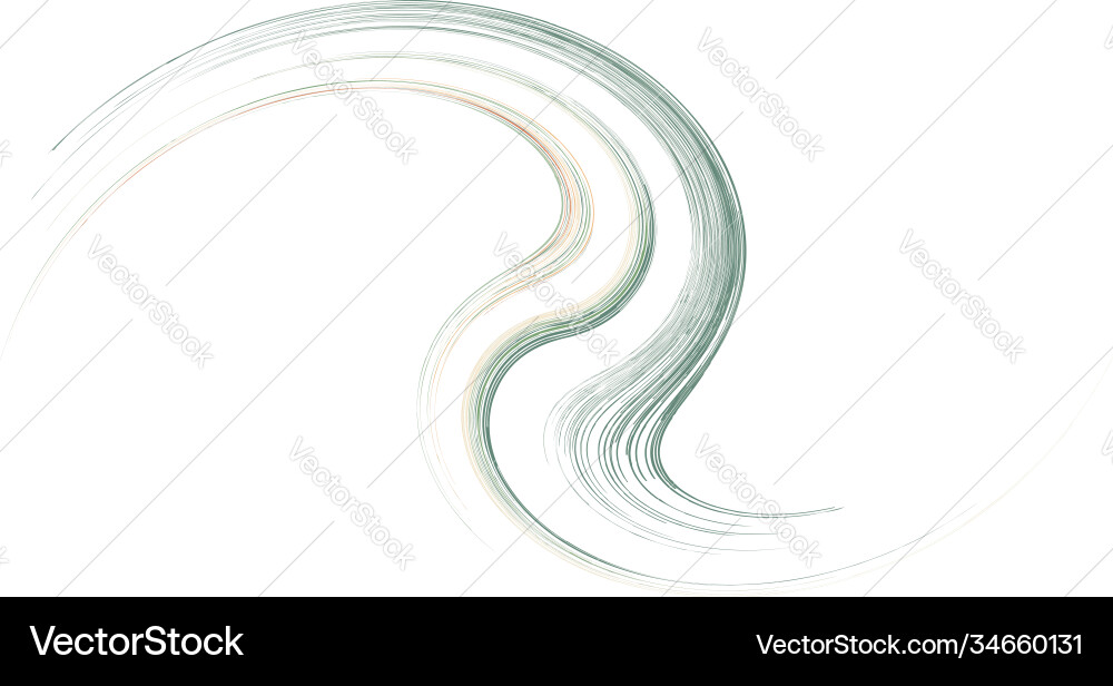 Curve rotated volute helix shape colorful spiral Vector Image