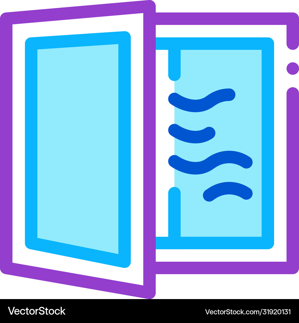 Draft in window icon outline Vector Image