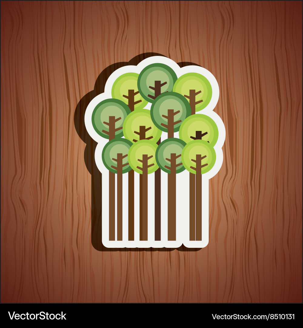 Forest trees design Vector Image