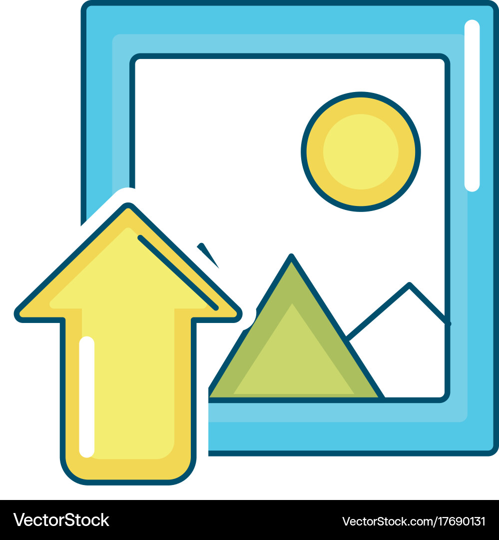 Frame picture loading element icon Vector Image