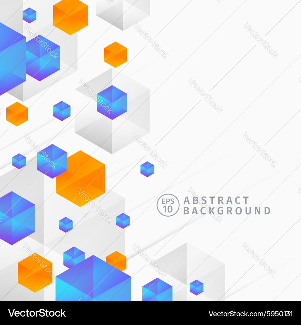Geometric Hexagon Pattern Background vector image