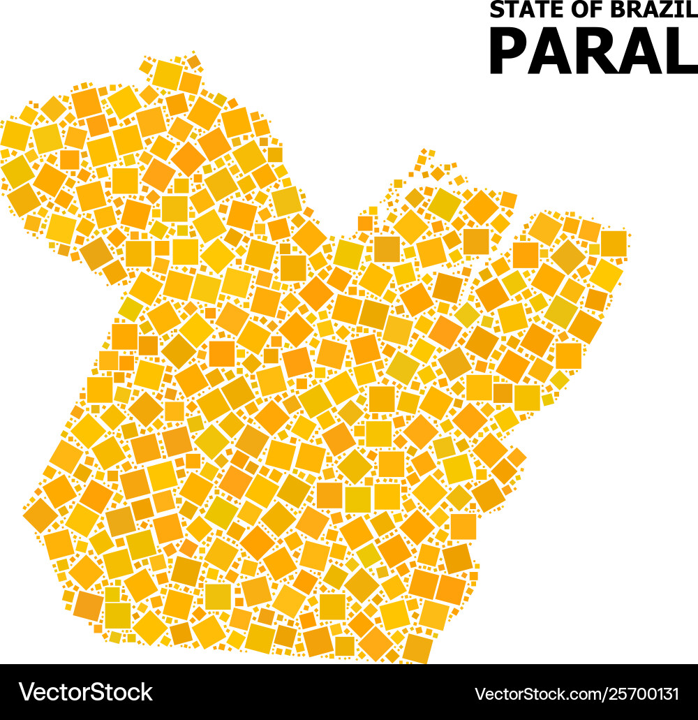 Golden rotated square pattern map paral state vector image