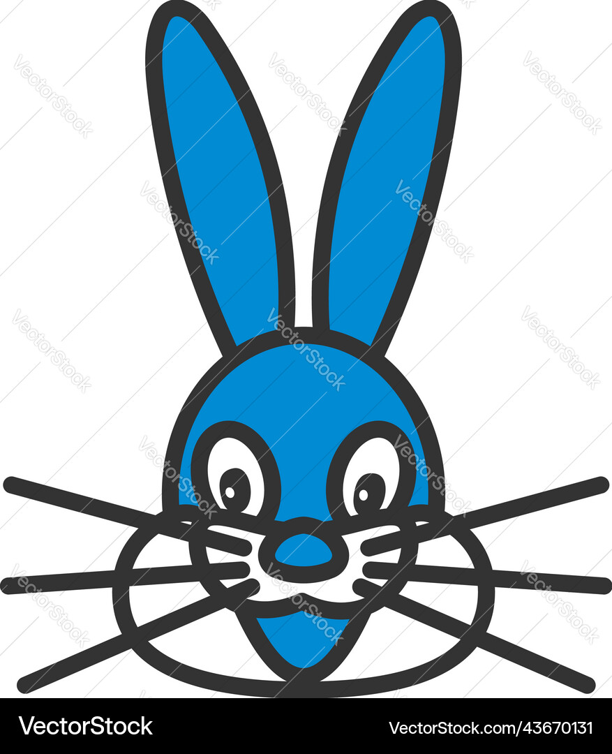 Hare puppet doll icon Hare puppet doll icon vector image