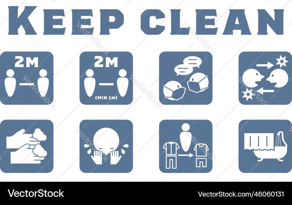 Icon showing hygiene management after returning Vector Image