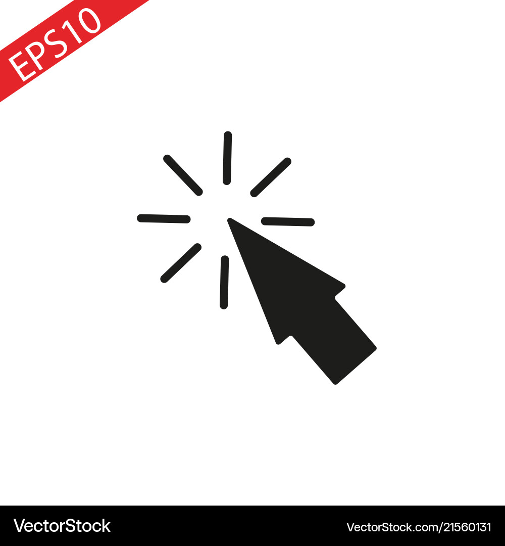 Mouse arrow icon computer Mouse arrow icon computer vector image