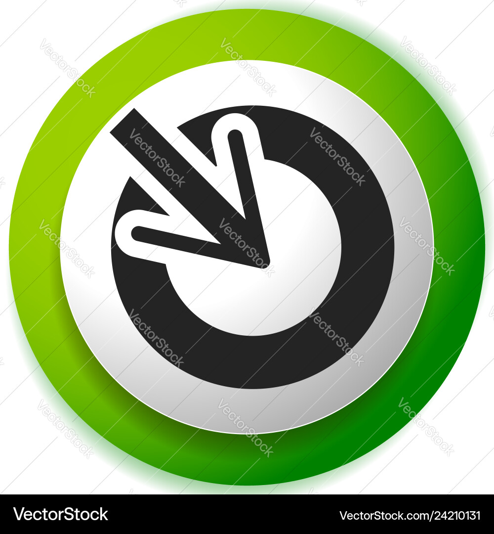 Position accuracy alignment concept icon cursor Position accuracy alignment concept icon cursor vector image